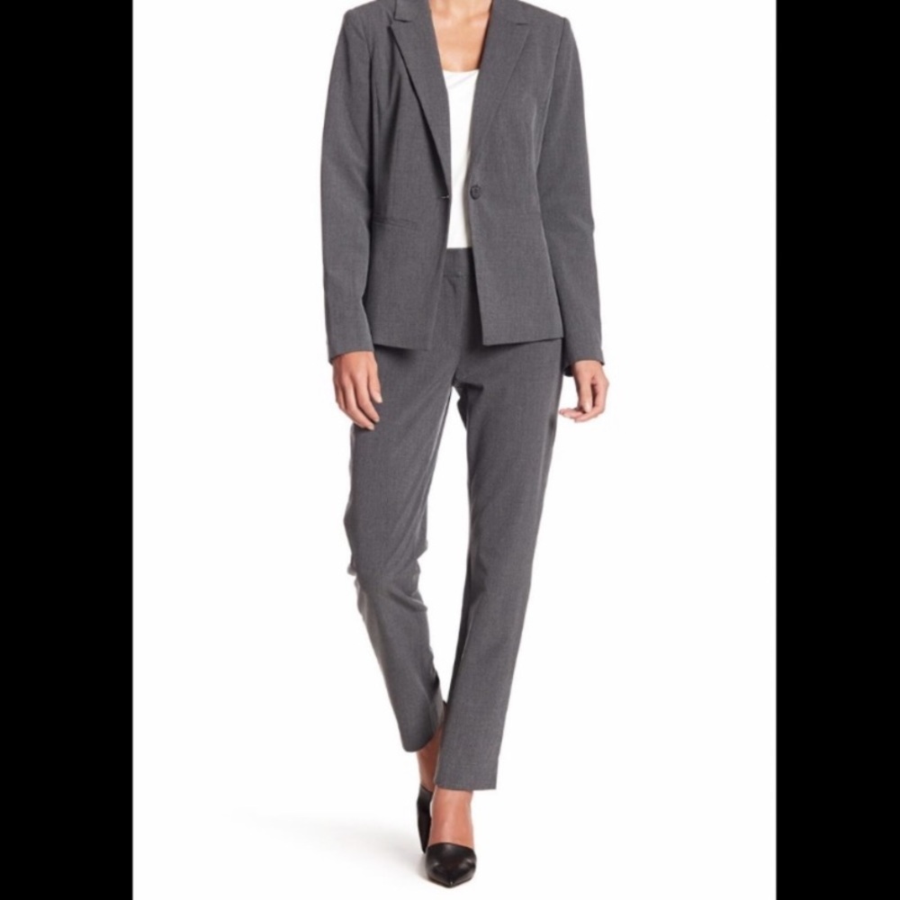 Halogen Taylor fit ankle pants charcoal gray